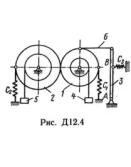 Решение Д12-44 (Рисунок Д12.4 условие 4 С.М Тарг 1989г)