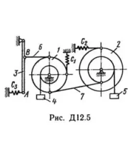 Решение Д12-52 (Рисунок Д12.5 условие 2 С.М Тарг 1989г)