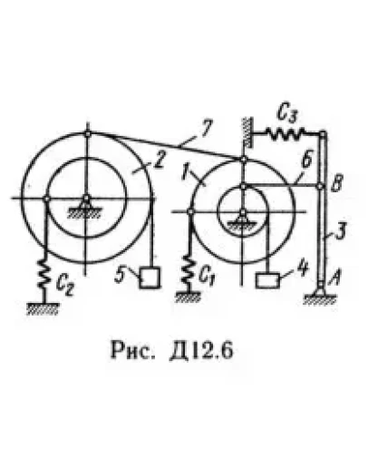 Решение Д12-66 (Рисунок Д12.6 условие 6 С.М Тарг 1989г)