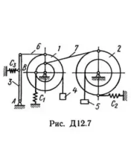 Решение Д12-70 (Рисунок Д12.7 условие 0 С.М Тарг 1989г)