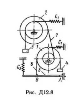 Решение Д12-80 (Рисунок Д12.8 условие 0 С.М Тарг 1989г)