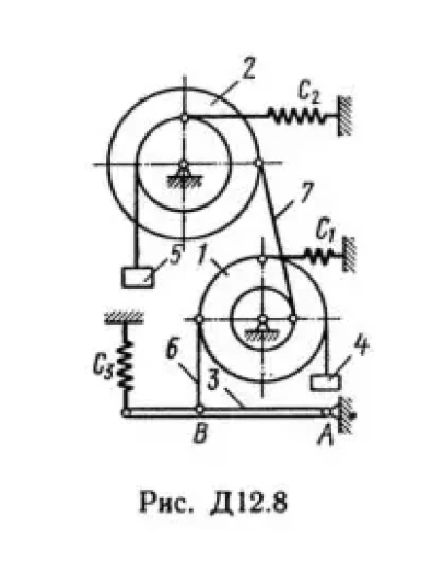 Решение Д12-86 (Рисунок Д12.8 условие 6 С.М Тарг 1989г) Решение Д12-86 (Рисунок Д12.8 условие 6 С.М Тарг 1989г)