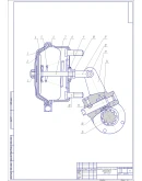 Чертеж Тормозной кран автомобиля ЗИЛ-4331