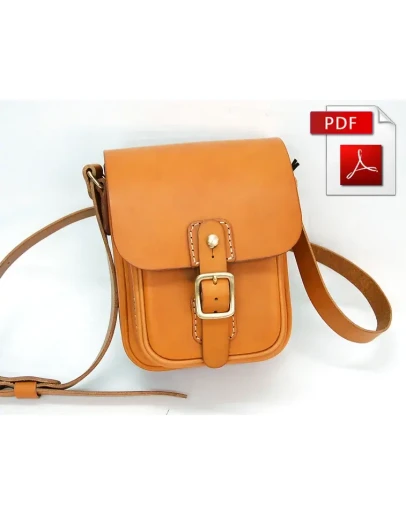 Выкройка кожаной сумки.