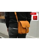 Выкройка кожаной сумки.