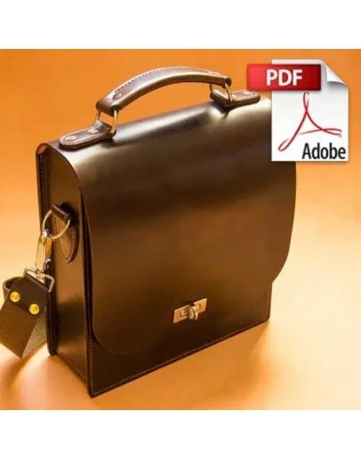 Выкройка кожаной сумки.