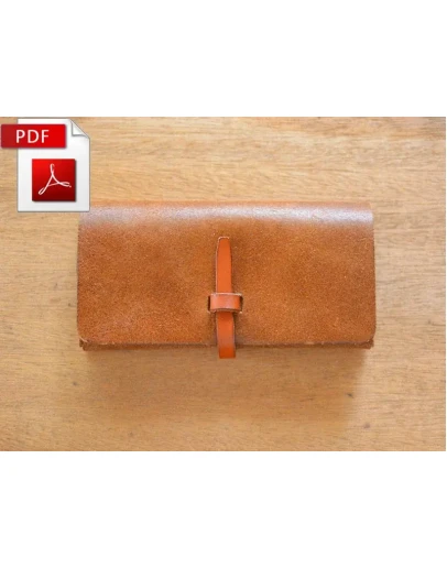 Выкройка кожаного кошелька