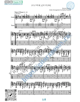 Серебряная гитара (Ноты и табы для гитары соло)