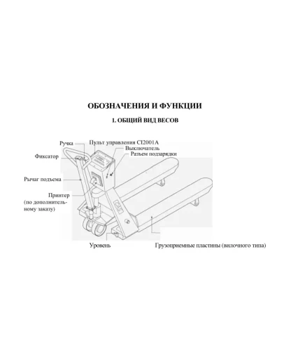 Руководство по эксплуатации к весовой тележке CPS