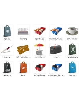 Набор иконок The City + БОНУС Набор иконок The City + БОНУС