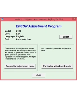 Adjustment program Epson L120