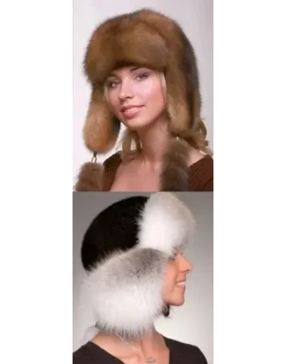 Готовая выкройка шапки-ушанки мод-2