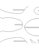 векторный макет головы Быка из картона