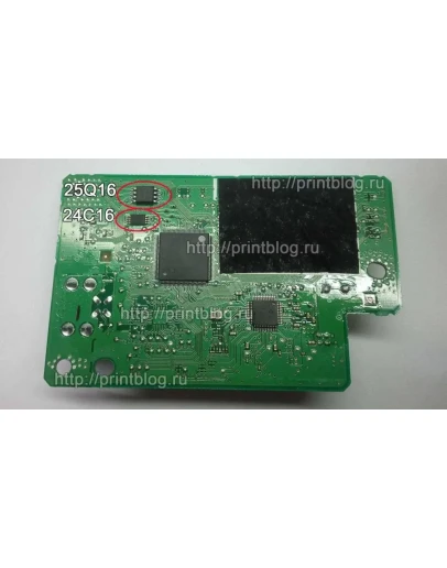 Дампы микросхем принтера Canon G1400 для сброса 5B00