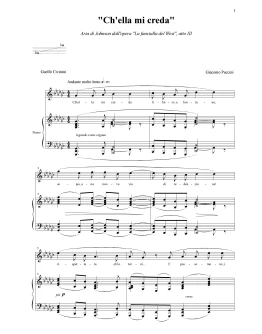 Ch'ella mi creda