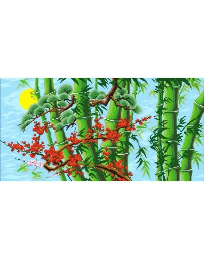 Схема вышивки чешским бисером 