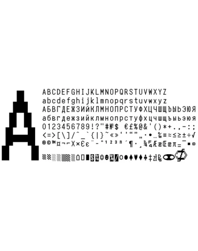 Шрифт ККМ ПРИМ-08 вер.3 (ttf)