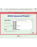 Adjustment program XP520, XP625, XP720, XP760, XP860