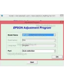 Adjustment program XP-530, XP-630, XP-830