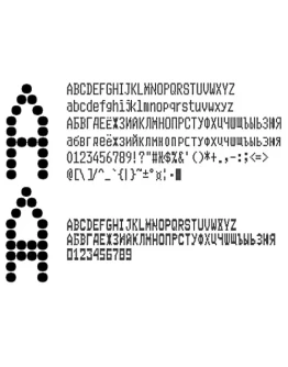 Шрифт ККМ матричного принтера EPSON TM-U950 вер.1(ttf)