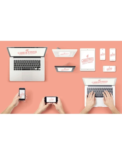 Christmas assets mockup