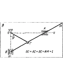Задача К2 Вар. 08 термех из решебника Яблонский АА 1978