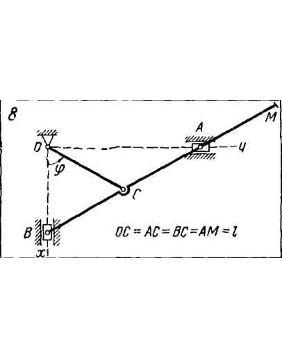 Задача К2 Вар. 08 термех из решебника Яблонский АА 1978