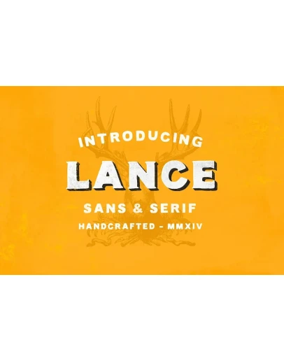 Lance Sans &amp Serif Font Duo