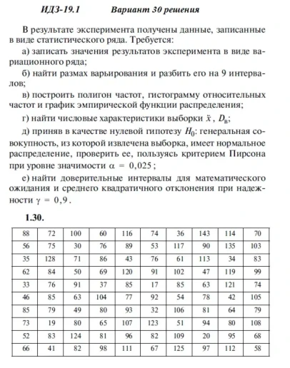 Вариант 30 ИДЗ 19.1 Решебник Рябушко часть 4