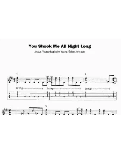 ACDC -You Shook Me All Night Long