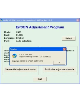Epson L382, L386, L486 Adjustment Program