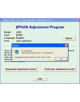 Epson ET4550, L655 Adjustment Program