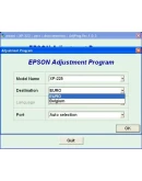 XP225, XP322, XP323, XP422, XP423 Adjustment Program