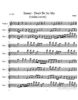 Imany - Don't Be So Shy -violin cover