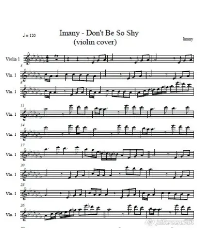 Imany - Don't Be So Shy -violin cover
