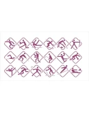 Виды спорта. Иконки-значки. В векторе (Corel Draw).