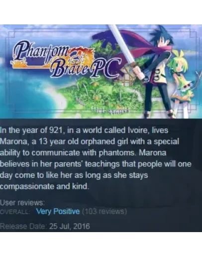 Phantom Brave PC (Steam KEY / ROW / Region free) Phantom Brave PC (Steam KEY / ROW / Region free)