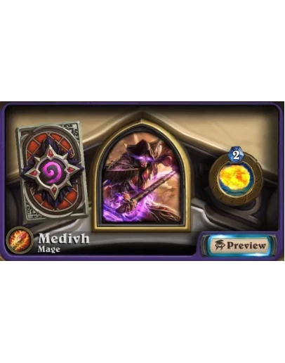 Hearthstone hero Medivh + Card Back Medivh region free