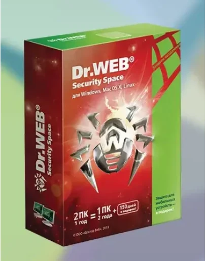 Dr.Web Security Space 1 год 1 ПК 1 моб +150 дн.