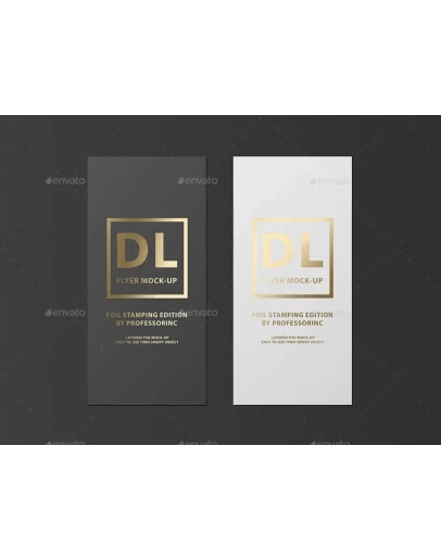 DL Flyer Mock-Up / Foil Stamping Edition
