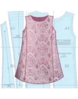 Выкройка детского платья А-силуэта Выкройка детского платья А-силуэта