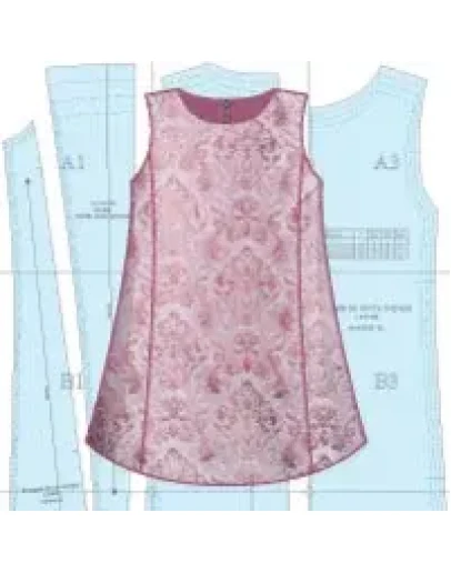 Выкройка детского платья А-силуэта