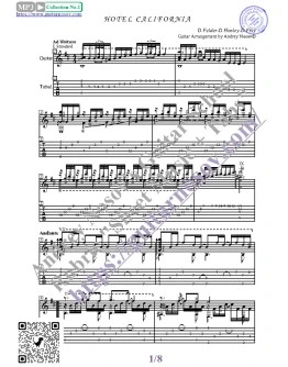 Hotel California (Ноты и табы для гитары соло)