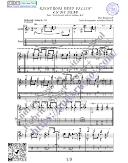 Raindrops Keep Fallin' on My Head (Гитара, Табы)