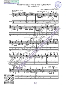 Somewhere over the Rainbow (Ноты и табы для гитары)