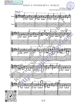 What a Wonderful World (Ноты, табы, гитара соло)