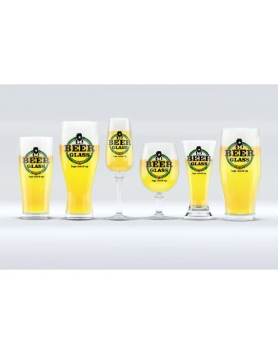 Beer Glasses Mockup Beer Glasses Mockup