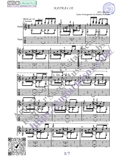 Натали (Ноты и табы для гитары соло)
