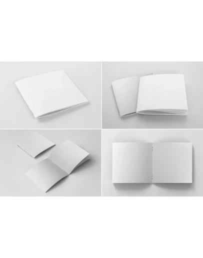 Square Brochure Mockups