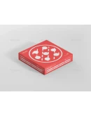 Pizza Box Mockup - Double Pack Supermarket Edition